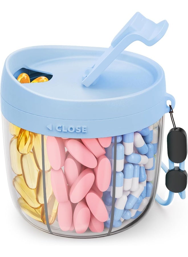 AMOOS Cute Pill Dispenser With 7 Large Compartments - Image 1